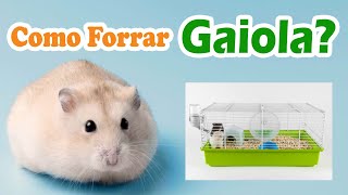 como forrar a gaiola do hamster  o que podemos usar para forrar a gaiola do hamster [upl. by Sherman883]