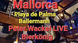 Bierkönig  Peter Wackel LIVE  Playa de Palma Mallorca  Arenal  🇪🇸 Spain  Silvester 2022 [upl. by Garges]