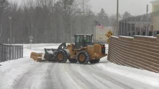 Deere 544J Plowing Snow [upl. by Leihcey524]