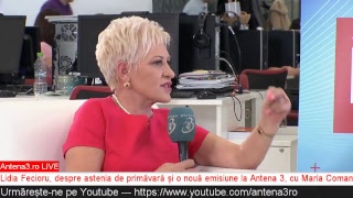 Antena3ro LIVE Lidia Fecioru despre motivul tuturor bolilor și o nouă emisiune la Antena 3 [upl. by Normak963]