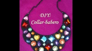 DIY Collar Babero de Fieltro  DIY Felt bib necklace [upl. by Nagek]