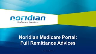 Noridian Medicare Portal Full Remittance Advices [upl. by Anerrol684]