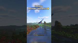 Minecraft But It Has INFINITE Render Distance [upl. by Alpert]