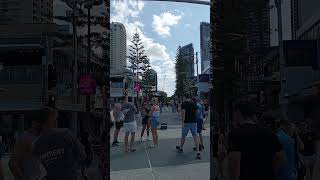 Surfers Paradise Walk  Gold Coast Australia Beach Front [upl. by Millhon]