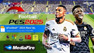 NOVO EFOOTBALL PES 202425 PPSSPP ATUALIZADO • KITS 2425 • TODOS OS MODOS COMPLETOS [upl. by Amar]