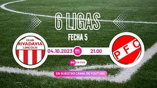 RIVADAVIA LINCOLN VS PROVINCIAL PERGAMINO  TORNEO 6 LIGAS  FECHA 5  ZONA D [upl. by Aevin]