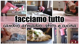 FACCIAMO TUTTO  CAMBIO ARMADIO STIRO E CUCINA  Giuly T [upl. by Roger]