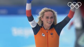 Irene Schouten sets Olympic record  Speed Skating Beijing 2022  Womens 5000m highlights [upl. by Rraval939]