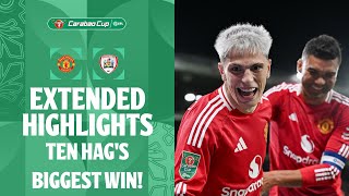 TEN HAGS BIGGEST WIN  Manchester United v Barnsley extended highlights [upl. by Namajneb]