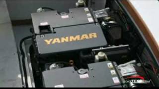 Yanmar 4BY2 Engine repower on Bertram 25 Moppie 1963  BoatTestcom [upl. by Aek]