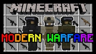 Minecraft  MODERN WARFARE MOD  TONS OF GUNS WITH COOL ANIMATIONS  Mod Showcase [upl. by Trevah]