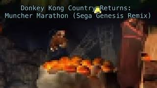 Donkey Kong Country Returns Muncher Marathon Sega Genesis Remix [upl. by Clardy]