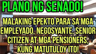 ✅PLANO NG SENADO MALAKING EPEKTO SA MGA EMPLEYADO SENIOR CITIZEN PENSIONERS AT MGA NEGOSYANTE [upl. by Konrad]