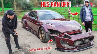 MY MASERATI GOT SMASHED  WHATS THE DAMAGE [upl. by Bruyn]