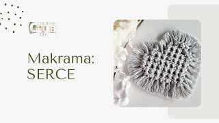 ✂ Jak zrobić podkładkę serce z makramy Tutorial  Macrame heart [upl. by The]