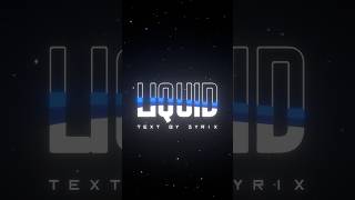 NODE VIDEO  LIQUID TEXT ANIMATION  MOTION GRAPHICS [upl. by Yellas]