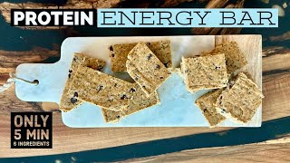 Protein Energy Bars Recipe  Healthy 5 min Snack [upl. by Brandwein]