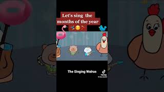 The Singing Walrus Months Of The year Song Tiktok [upl. by Lemahs388]