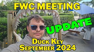 FWC Meeting on Duck Key Update [upl. by Eanod]