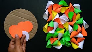 Beautiful And Easy Paper Wall Hinging  Paper Craft For Home Decoration  Unique Wall Hinging  DIY [upl. by Lerner355]