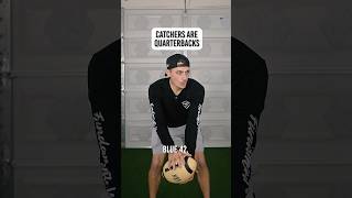 Are Catchers Similar to Quarterbacks⚾️🏈 baseball softball baseballcatcher [upl. by Naam]