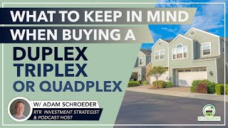 What to Keep in Mind When Buying a Duplex Triplex or Quadplex [upl. by Grados]