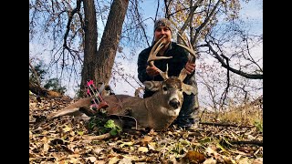 Self filmed kansas buck with my Recurve [upl. by Padegs968]