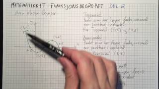 Matematikk 1T Funksjonsbegrepet Del 2 [upl. by Nomyaw]