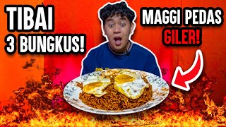 AKU TELAN MAGGI PEDAS GILER 3 BUNGKUS MUKBANG [upl. by Notselrahc136]