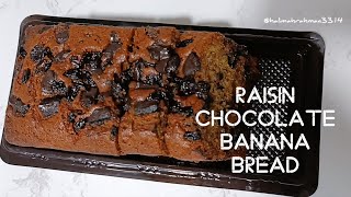 RAISIN CHOCOLATE BANANA BREAD [upl. by Adiari]