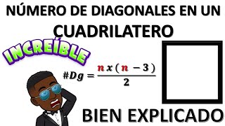 ¿CUANTAS DIAGONALES SE PUEDEN TRAZAR EN UN CUADRILÁTERO [upl. by Annawd]