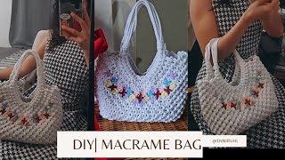 DIY MACRAME TOTE BAG😍 [upl. by Moclam699]