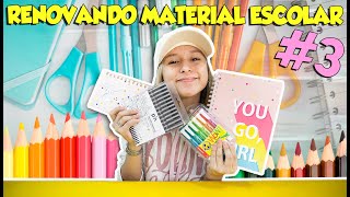 RENOVANDO MATERIAL ESCOLAR DO MEIO DO ANO 3 [upl. by Jerrol978]