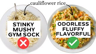 The RIGHT WAY to Make Cauliflower Rice more like Actual Rice [upl. by Shulamith]