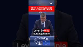 quotFatalny błądquot Niemcy zamykają granicę Wąsik grzmi w Europarlamencie [upl. by Tommi661]