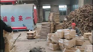 Coconut Shell Wood Charcoal Reactor Retort Kiln Wood Carbonization Furnace [upl. by Donni]