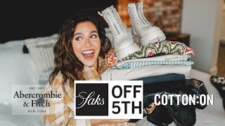 HUGE FALL TRYON HAUL ft Saks OFF 5th amp more  2021 [upl. by Laura]