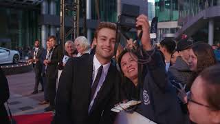 Mary Shelley Douglas Booth Red Carpet Premiere Arrivals TIFF 2017  ScreenSlam [upl. by Eelsel]