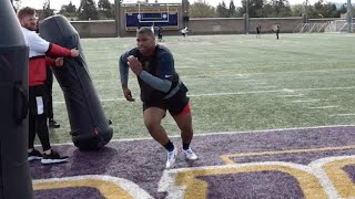 New Yorks Next Star Quinnen Williams INTENSE Workout [upl. by Ater]