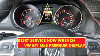 Reset Service VW GTI MK6 20092013 Golf [upl. by Isnan307]