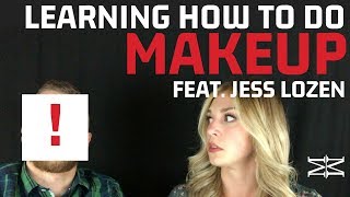 JAMES CHARLES MAKEUP CHALLENGE  LEARNING HOW TO DO MAKEUP feat Jess Lozen [upl. by Sedberry]