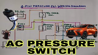 4 PIN AC PRESSURE SWITCH WIRING DIAGRAM BASIC CONNECTION [upl. by Novhaj]