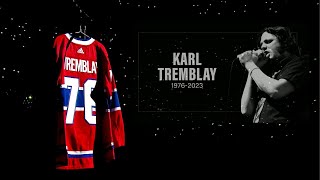 Lultime hommage des Canadiens à Karl Tremblay [upl. by Lavinie]