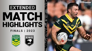 Kangaroos v New Zealand Kiwis  Extended Highlights  Pacific Championships 2023  NRL [upl. by Karilynn586]