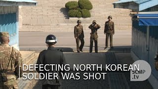 Defecting North Korean Soldier was shot [upl. by Ary344]