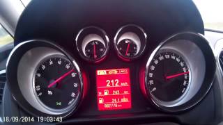 Opel Astra J 16 T SIDI Acceleration 200kmh  Autobahn 720p [upl. by Jenna]