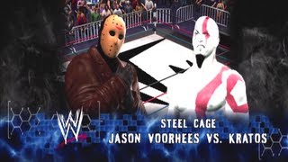 TMN  Jason Voorhees vs Kratos  Steel Cage Match  WWE 13 [upl. by Lamok]