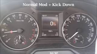 Skoda Octavia 16 TDI DSG 0100 Hızlanma Testi 2 Normal amp Sport Mod [upl. by Euridice529]