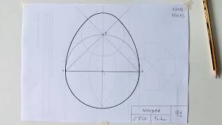 Ovoide conociendo el diámetro 2º ESO ejercicios 91 y 92 [upl. by Furey]