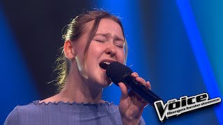 Kristina Moe Hals  Love In The Dark Adele  Blind auditions  The Voice Norway 2024 [upl. by Cherise]